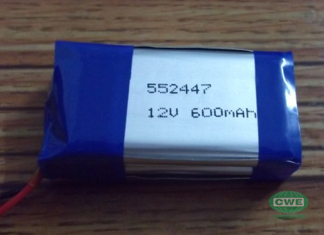 12v 600mah lipo battery pack